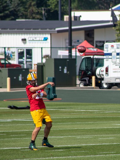 aaron rodgers packers training camop